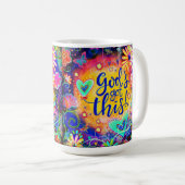 Die Got dieses Zitats durch hübsche Gottes Inspiri Kaffeetasse (VorderseiteRechts)