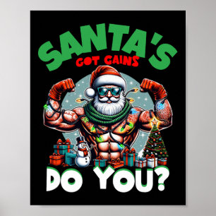 Die Got Gewinne des Weihnachtsmanns machen das fes Poster