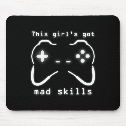 Die Got Mad Skills Video Game Controller Maus von  Mousepad (Vorne)