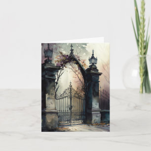 Die Gothic Cemetery Gate Serie Design 12 Einladung