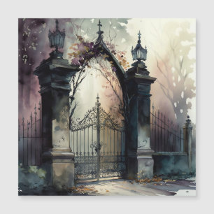 Die Gothic Cemetery Gate Serie Design 12 Magneteinladung