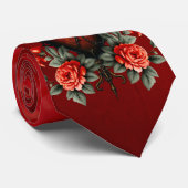 Die gotische Eleganz des Herzens Krawatte (Gerollt)