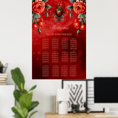 Die gotische Eleganz des Herzens Poster (Heimbüro)