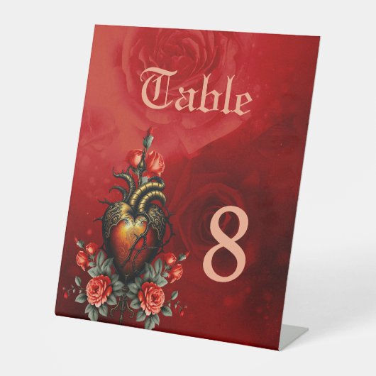 Die gotische Eleganz des Herzens Sockelschild (Vorderseite)