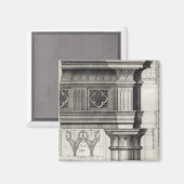 Die gotische Entablature Magnet (Vorderseite/Rückseite)