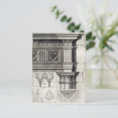 Die gotische Entablature Postkarte (Stehend Vorderseite)