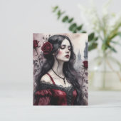 Die gotische Frau Postkarte (Stehend Vorderseite)