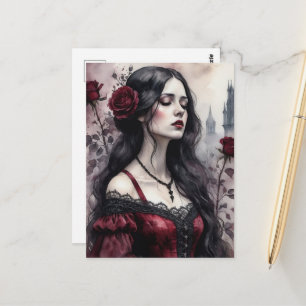 Die gotische Frau Postkarte