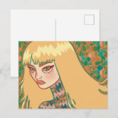 Die gotische Frau Postkarte (Vorne/Hinten)