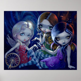 Die gotische Göttin der drei Schicksale ART PRINT Poster