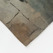 Die Gotische Puppe und ihr Haustier-Eule Fleecedecke (Ecke)