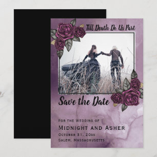 Die gotische Rose bis zum Tod macht uns Save the D Date