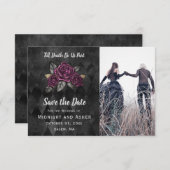 Die gotische Rose bis zum Tod macht uns Save the D Save The Date (Vorne/Hinten)