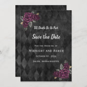 Die gotische Rose bis zum Tod macht uns Save the D Save The Date (Vorne/Hinten)
