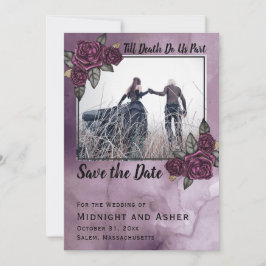 Die gotische Rose bis zum Tod macht uns Save the D Save The Date