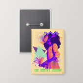 Die gotische Taste "Self Liebe" von niemandem Button (Vorderseite/Rückseite)