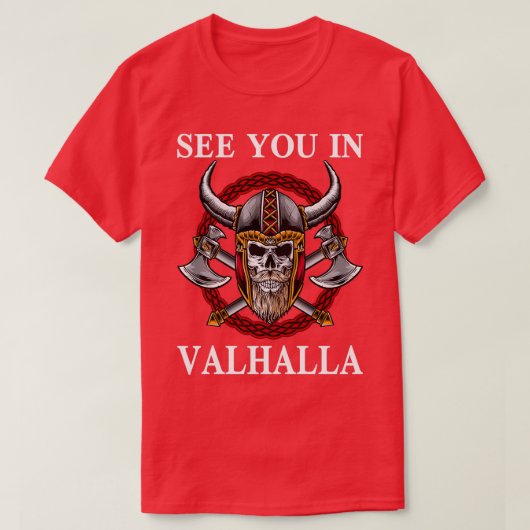 Die Götter der Valhalla-Mythologie T-Shirt (Design vorne)