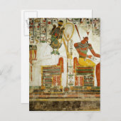 Die Götter Osiris und Atum, aus Grab von Postkarte (Vorne/Hinten)