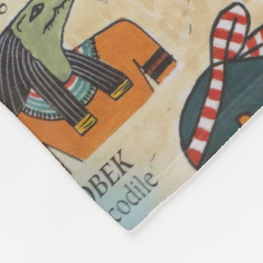 die Götter von altem Ägypten Fleecedecke (Ecke)