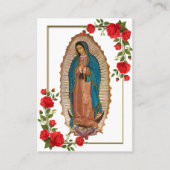 Die Gottesmutter des Fotos Guadalupe Gedenkkarte Platzkarte (Vorderseite)