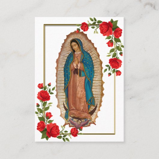 Die Gottesmutter des Fotos Guadalupe Gedenkkarte Platzkarte (Vorderseite)