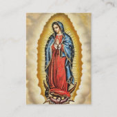 Die Gottesmutter des Fotos Guadalupe Gedenkkarte Platzkarte (Vorderseite)