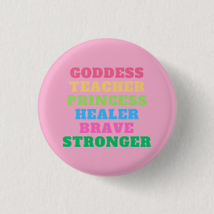 Die Göttetaste - Rosa Button