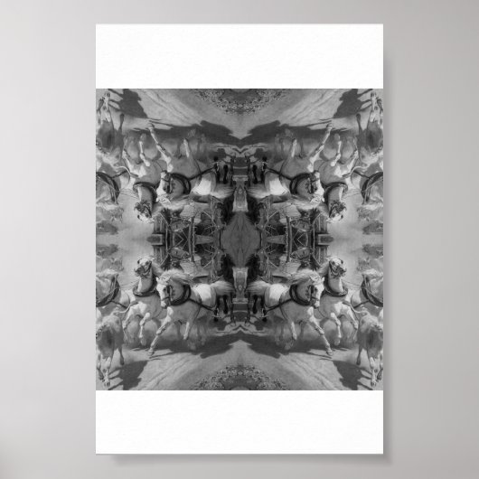 Die Gotthardpost - Rudolf Koller - Pferde Poster (Vorne)