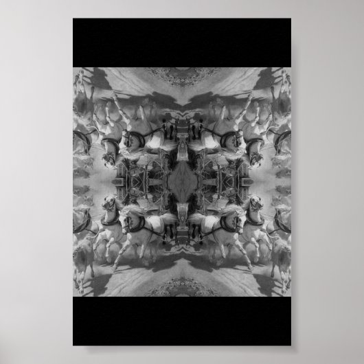 Die Gotthardpost - Rudolf Koller - Pferde Poster (Vorne)