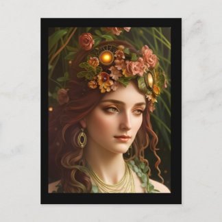 Die Göttin Demeter | Digitale Kunst Postkarte