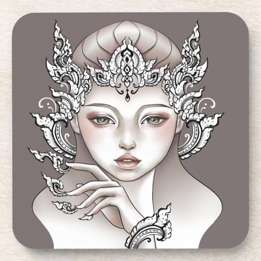 Die Göttin der braunen Erde Getränkeuntersetzer (Vorderseite)