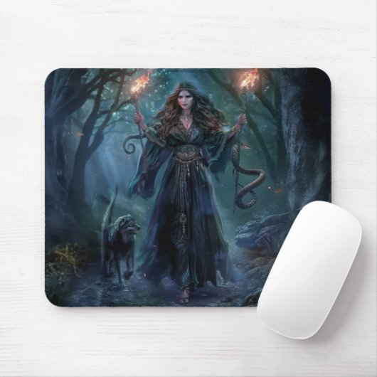 Die Göttin der Hexerei Triple Moon Goddess 3 Mousepad (Mit Mouse)