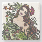 Die Göttin des Empress-Tarots Steinuntersetzer (Vorderseite)