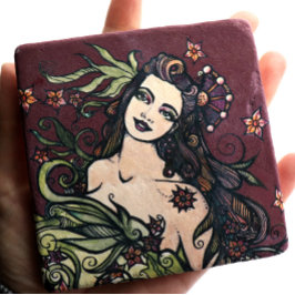 Die Göttin des Empress-Tarots Steinuntersetzer