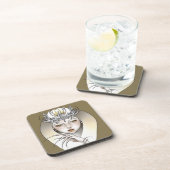 Die Göttin des Mondes Getränkeuntersetzer (Rechte Seite)