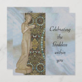 Die Göttin feiern Einladung (Vorne/Hinten)