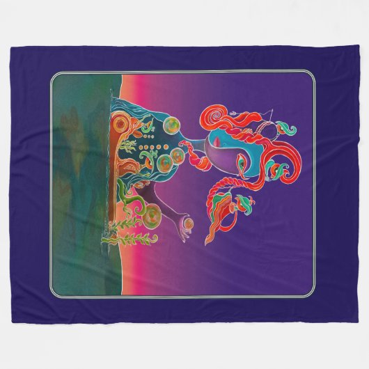 Die Göttin hell Fleecedecke (Vorderseite (Horizontal))
