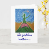 Die Göttin innerhalb Karte (Gelbe Blume)