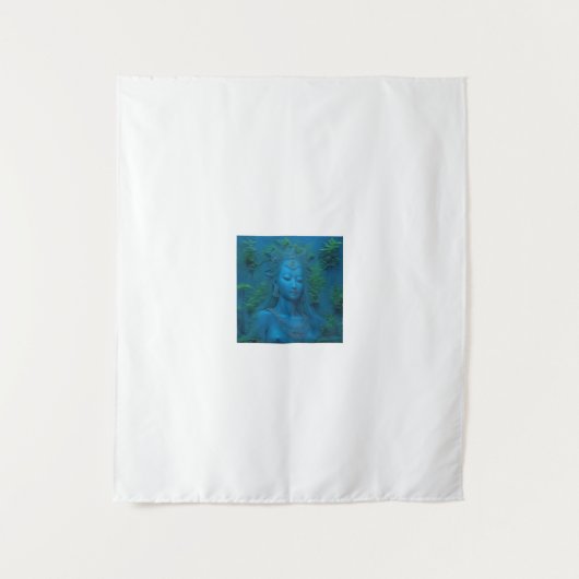 Die Göttin Ishtar im See des ewigen Lebens Wandteppich (Vorderseite)