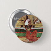 Die Göttin Isis, Von Ägyptischer Maler Um 1360 Button (Vorne & Hinten)