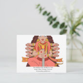 Die Göttin Kali Postkarte (Stehend Vorderseite)
