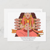 Die Göttin Kali Postkarte (Vorne/Hinten)