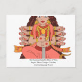 Die Göttin Kali Postkarte (Vorderseite)