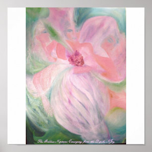 Die Göttin Neptun, der von den Tiefen auftaucht Poster