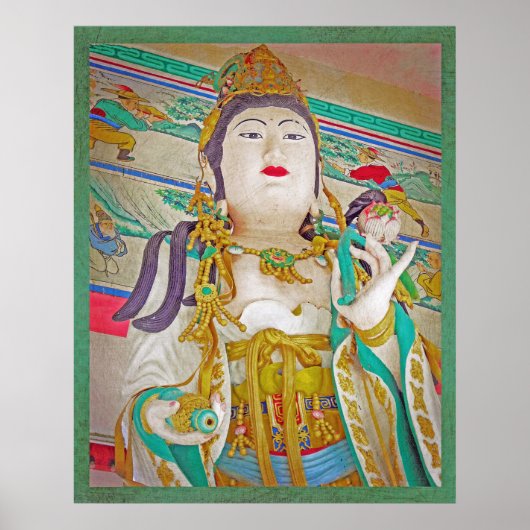 Die Göttin Quan Yin in ihrem Tempel Poster (Vorne)