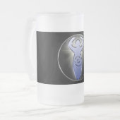 Die Göttin-Tasse Mattglas Bierglas (Vorderseite Links)