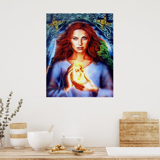 Die Göttin von Lisa Iris Poster (Küche)