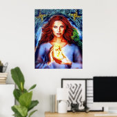 Die Göttin von Lisa Iris Poster (Heimbüro)