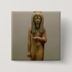 Die göttliche Königin Ahmose Nefertari (gemaltes Button