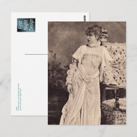 Die Göttliche Sarah Postkarte (Vorne/Hinten)